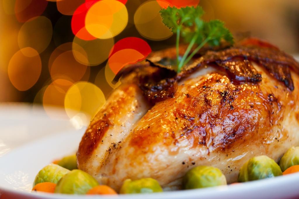 Delicious thanksgiving meal